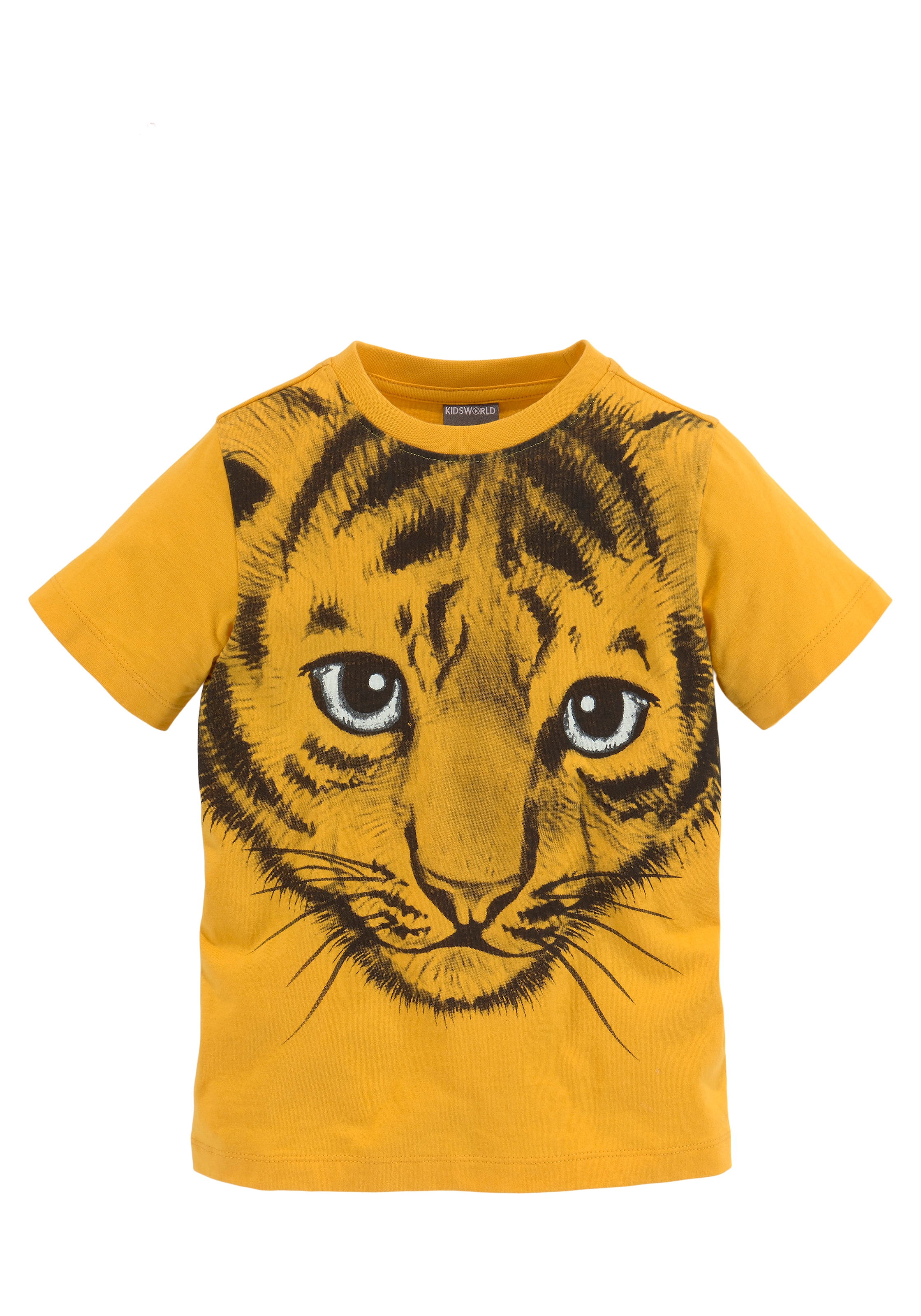 KIDSWORLD T-Shirt »Mit tollem Druck: LITTLE TIGER«, Kurzarm,  Basic-Passform,  mit peppigem Druck,  Rundhalsausschnitt