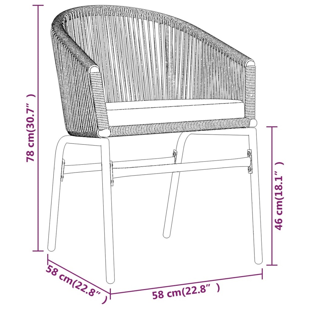 Ensemble de salle à manger de jardin meuble extérieur 7 pièces marron