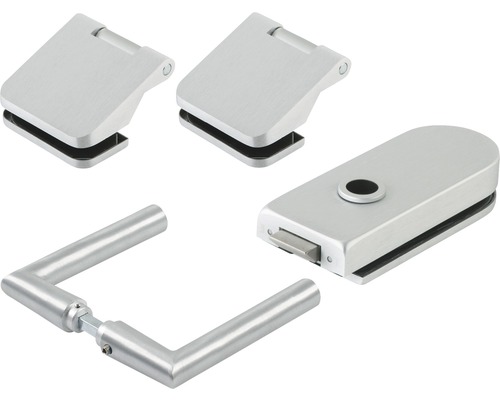 Pertura glasdeurbeslag Studio/Kantoor Kargur UV aluminium geanodiseerd zilver