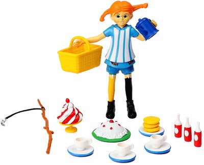 Pippi Langstrømpe Figur med Tilbehør