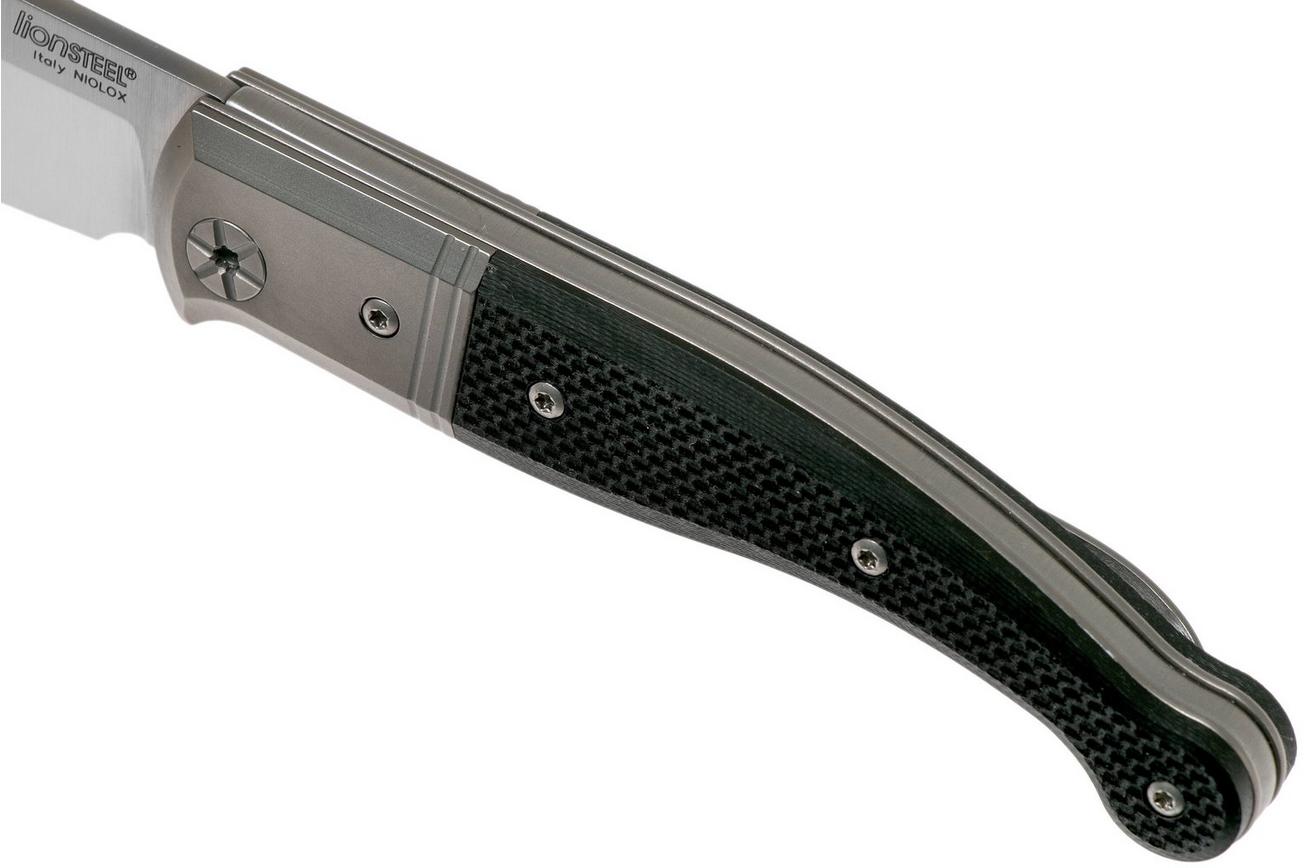 LionSteel Gitano Black G10 GT01 GBK zakmes, Gudy van Poppel design