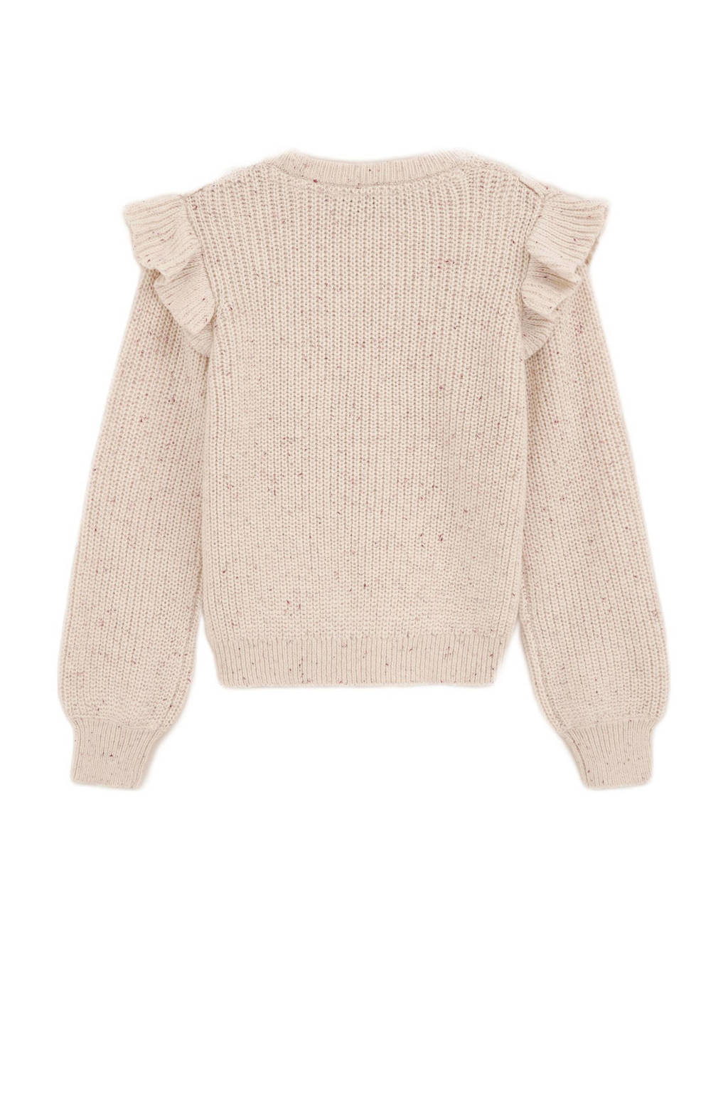 WE Fashion gebreide trui beige