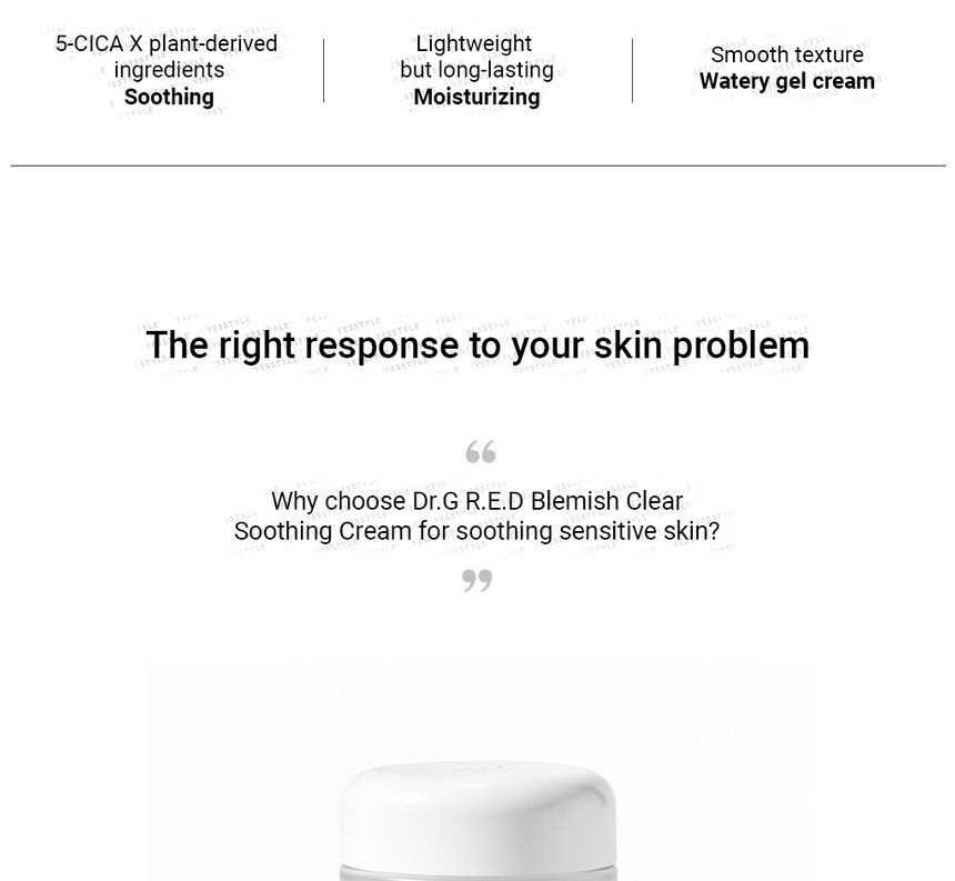 Dr.G - RED Blemish Clear Soothing Cream 70ml