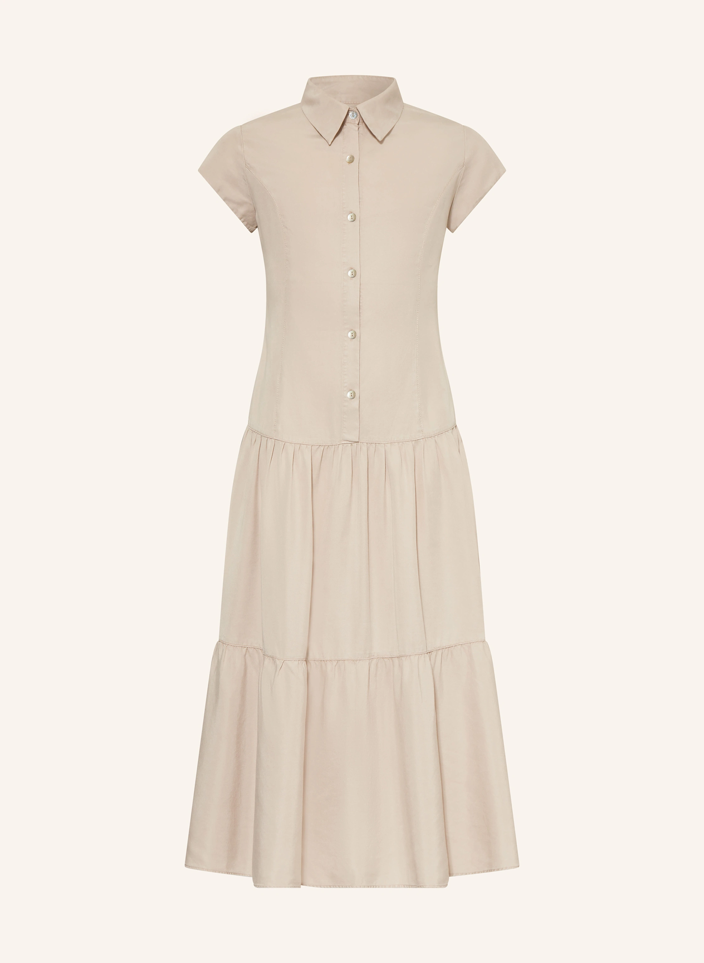 ELSY Hemdblusenkleid mit Volants und Cut-out