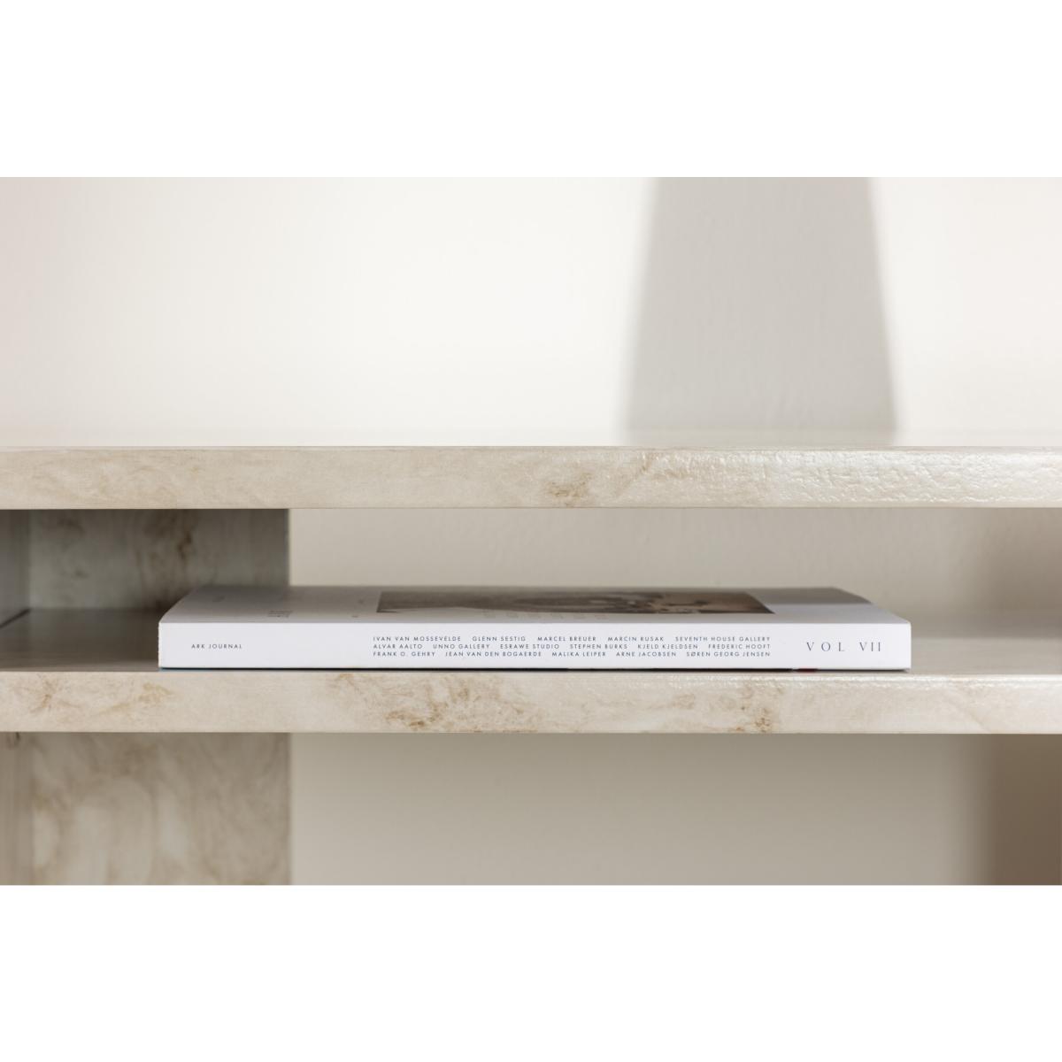 Svea - Carlo sidetable - 120 cm - marmerlook