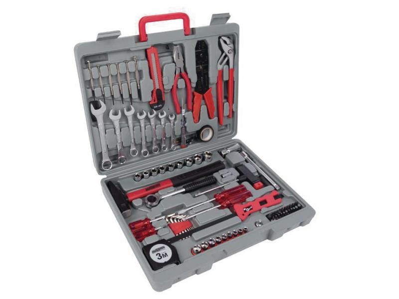Toolland Werkzeugkoffer HSET555 555-teilig Koffer mit Befestigungsmaterial
