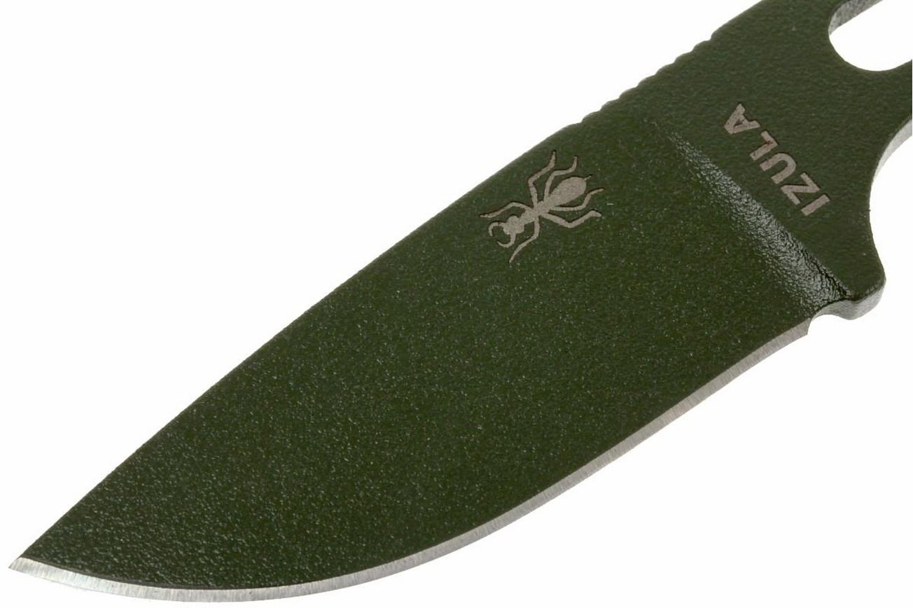 ESEE Izula OD Green IZULA-OD nekmes met zwarte schede   riemclip