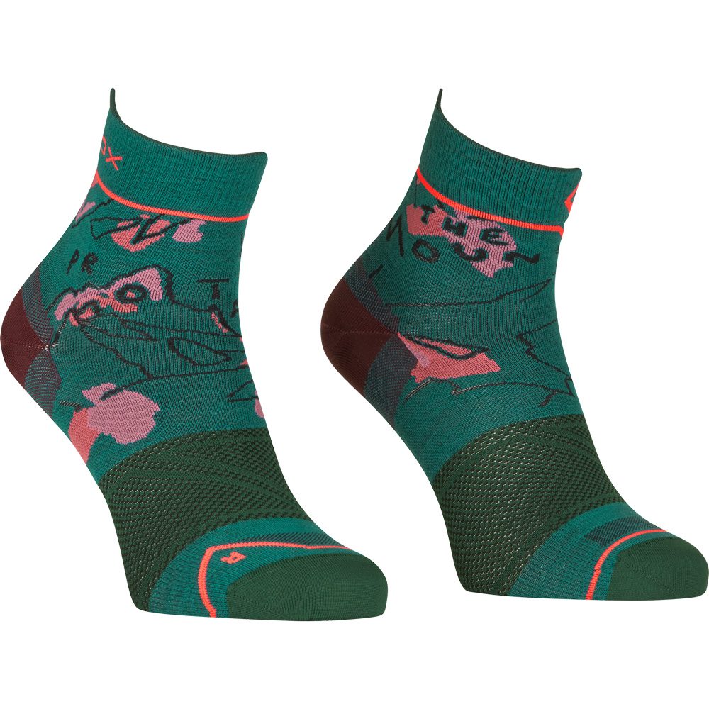 ORTOVOX Alpine Light Quarter Socken Damen pacific green