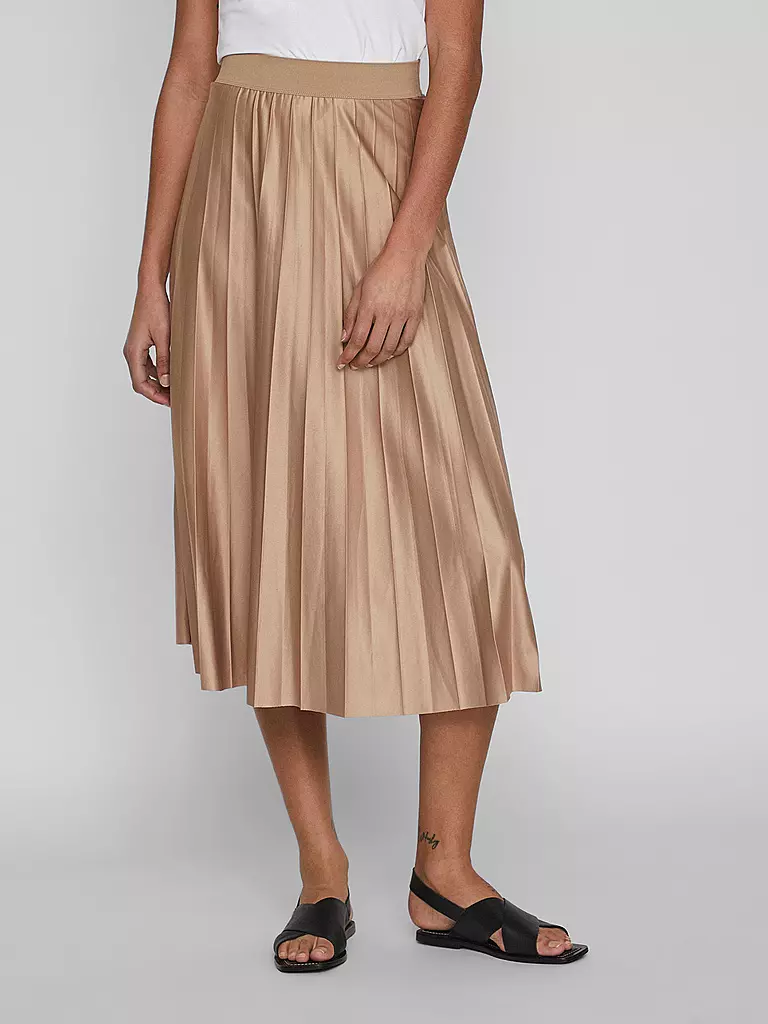 VILA Plisseerock VINITBAN  beige