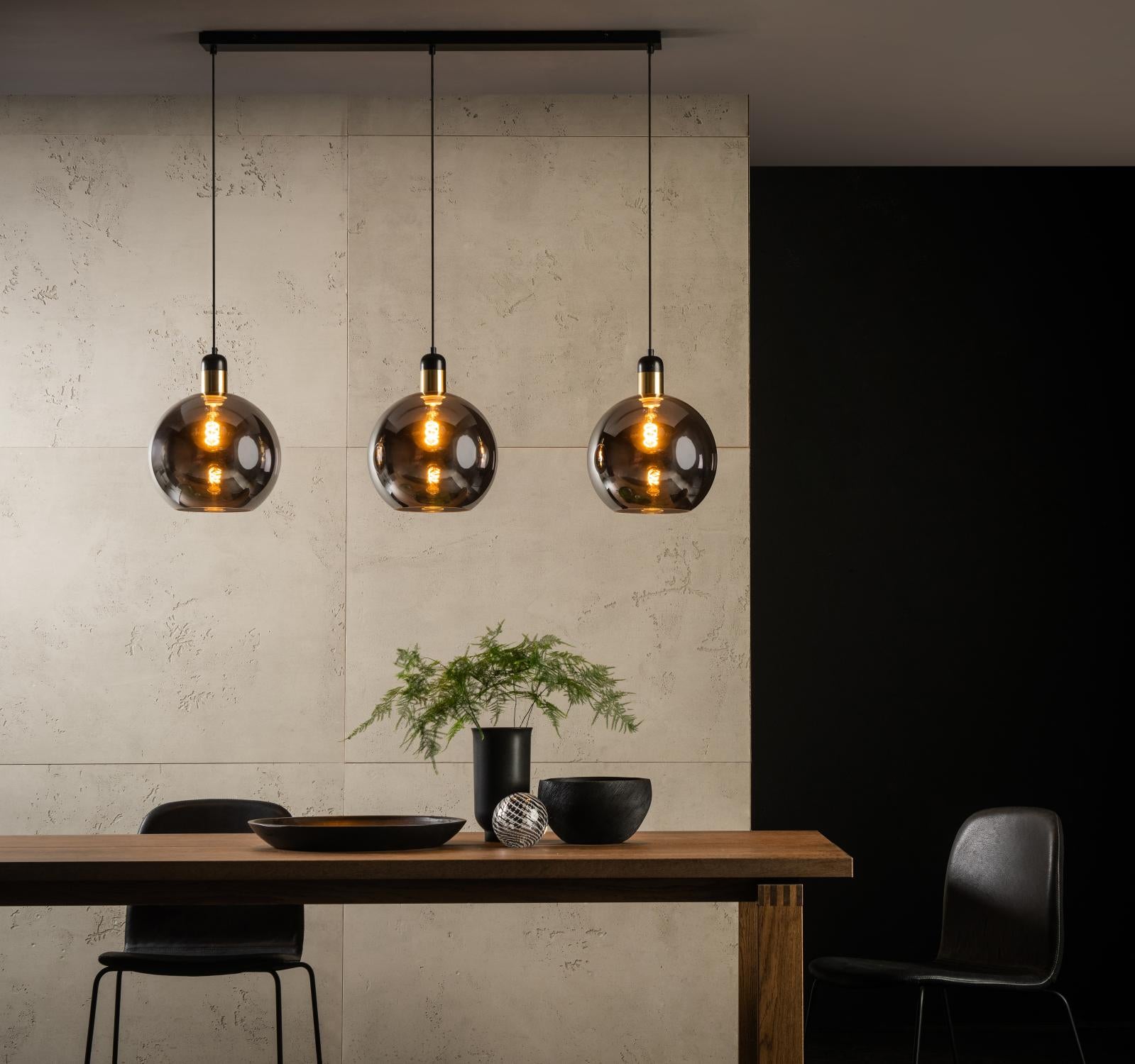 Julius 3 cluster hanglamp fumé