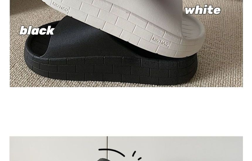 Dalli Daisy - Effen pantoffels met plateauzool