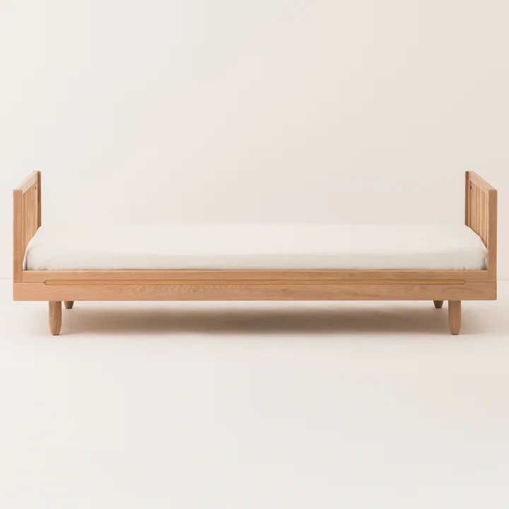Nobodinoz - Pure Single Bett, 90 x 200 cm, Eiche