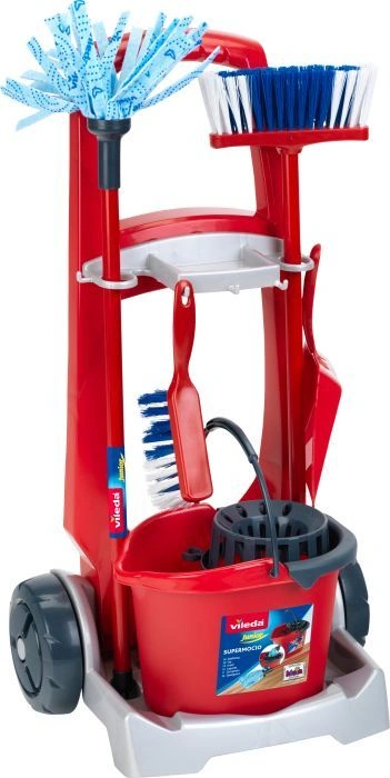 Vileda® Junior Spielzeug BESENWAGEN 6-teilig in rot