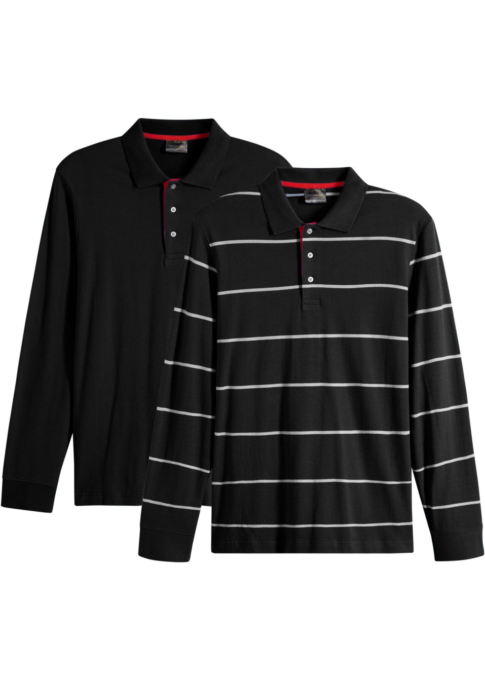 Lot de 2 polos manches longues