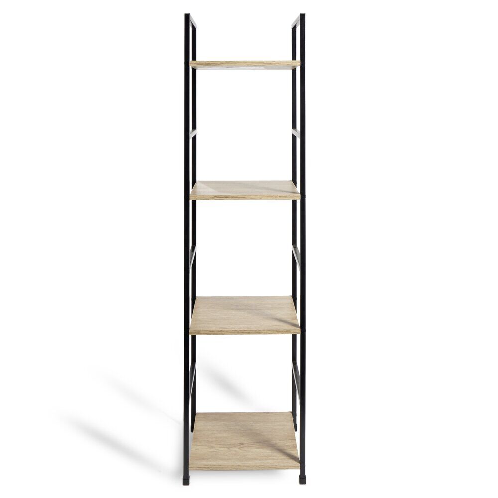 Étagère 4 niveaux Luffi 29,1x23,5x112cm bois et métal
