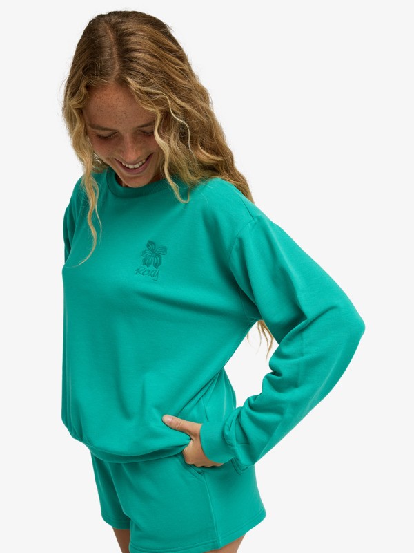 Surfing By Moonlight Sweat doux et confortable Vert Femme