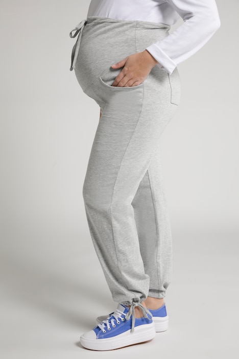 Bellieva-Sweatpants, extrabreiter Bund, Biobaumwolle