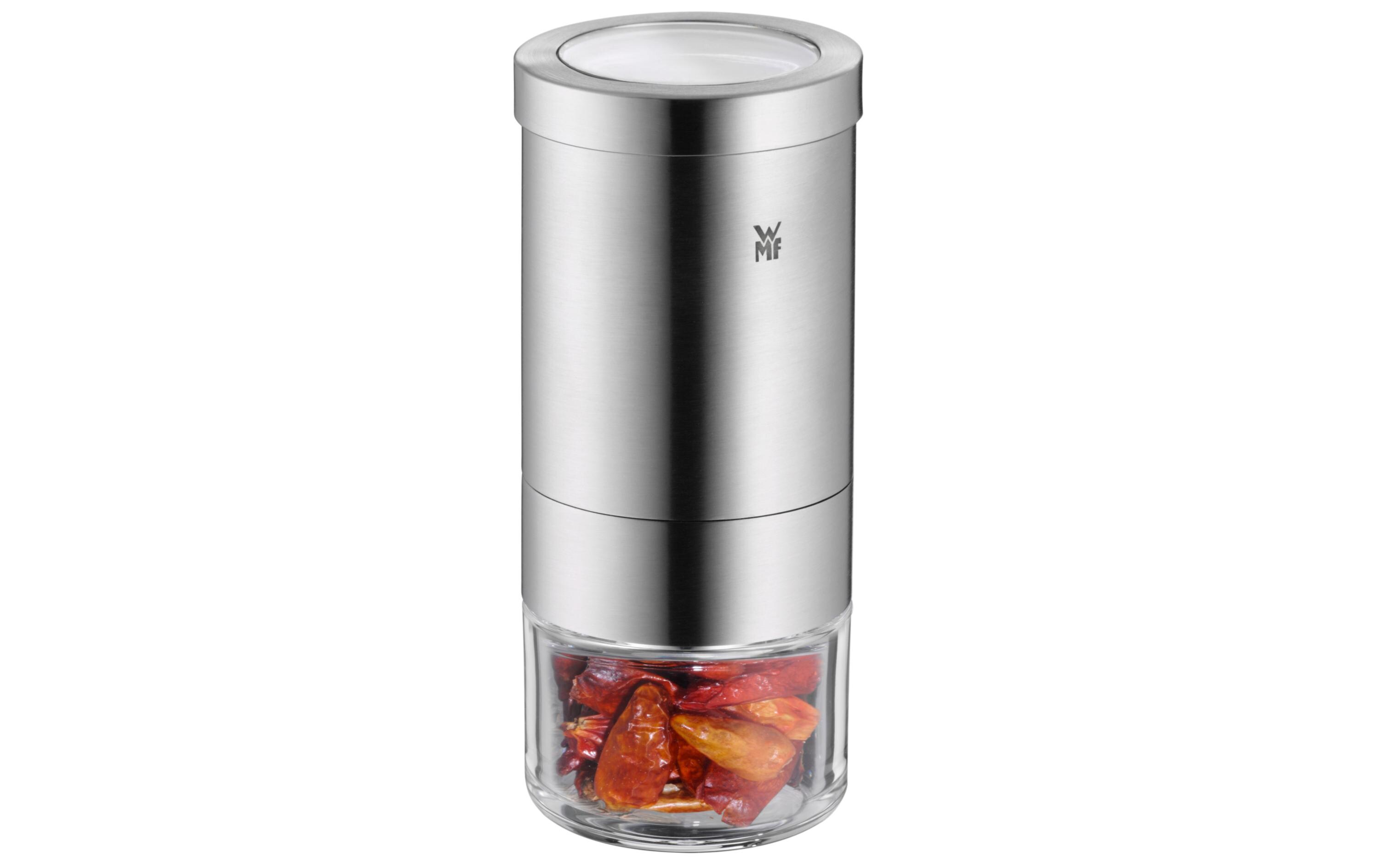 Chili- und Gewürzschneider 10.5 cm, TransparentGewürzeschneider aus Edelstahl