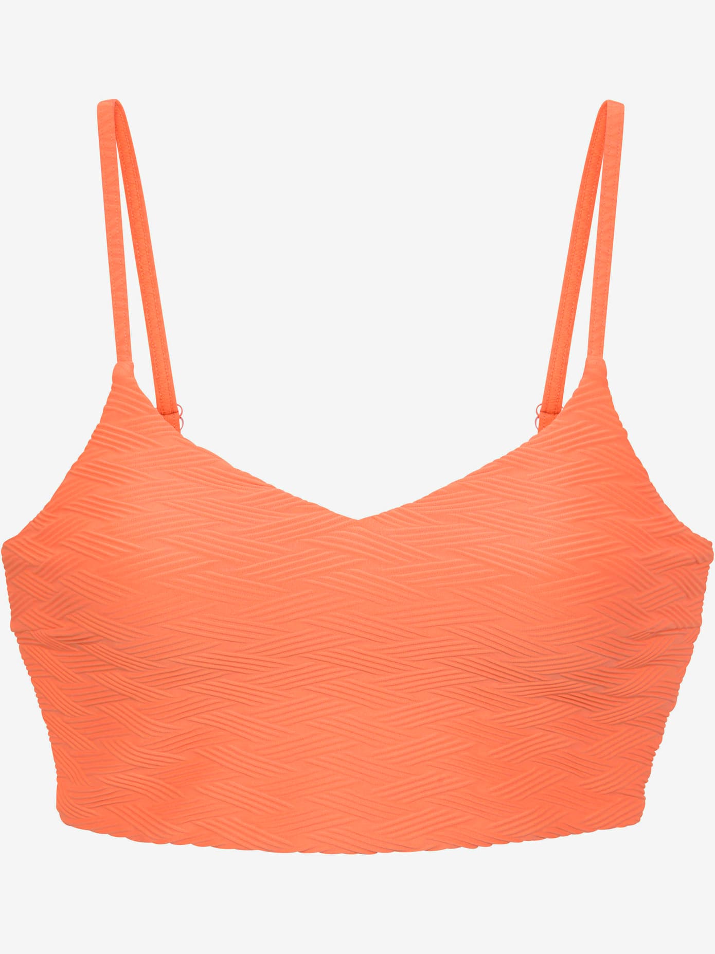 Haut de maillot de bain court matière structurée aux couleurs tendances