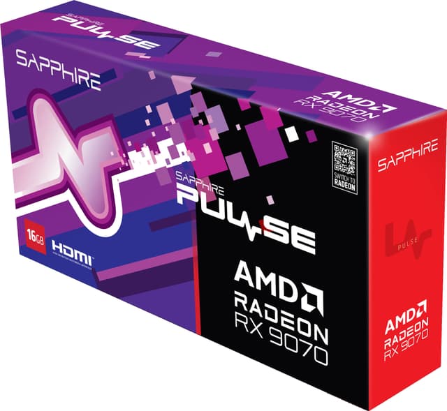 SAPPHIRE PULSE AMD Radeon RX 9070 GAMING 16GB grafikkort