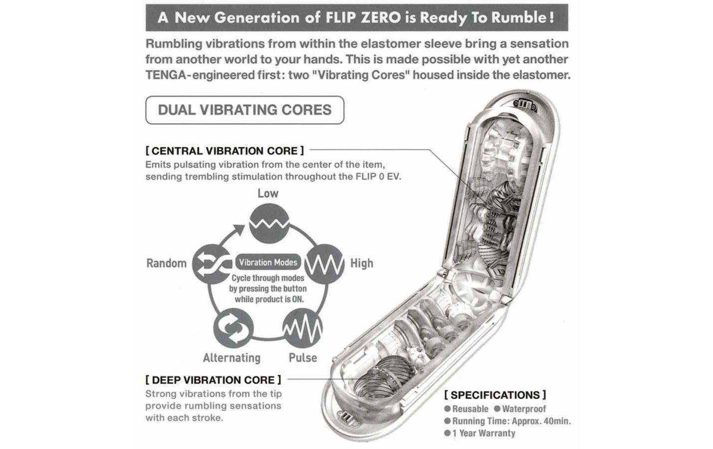 Tenga Masturbator »Flip Zero Vibration«