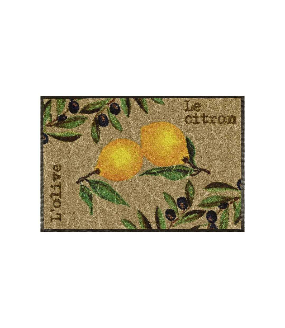 Paillasson LEMON KT en polyamide doux et soyeux OEKO TEX Fait en Europe
