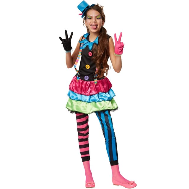Pigekostume Crazy New Wave Clown