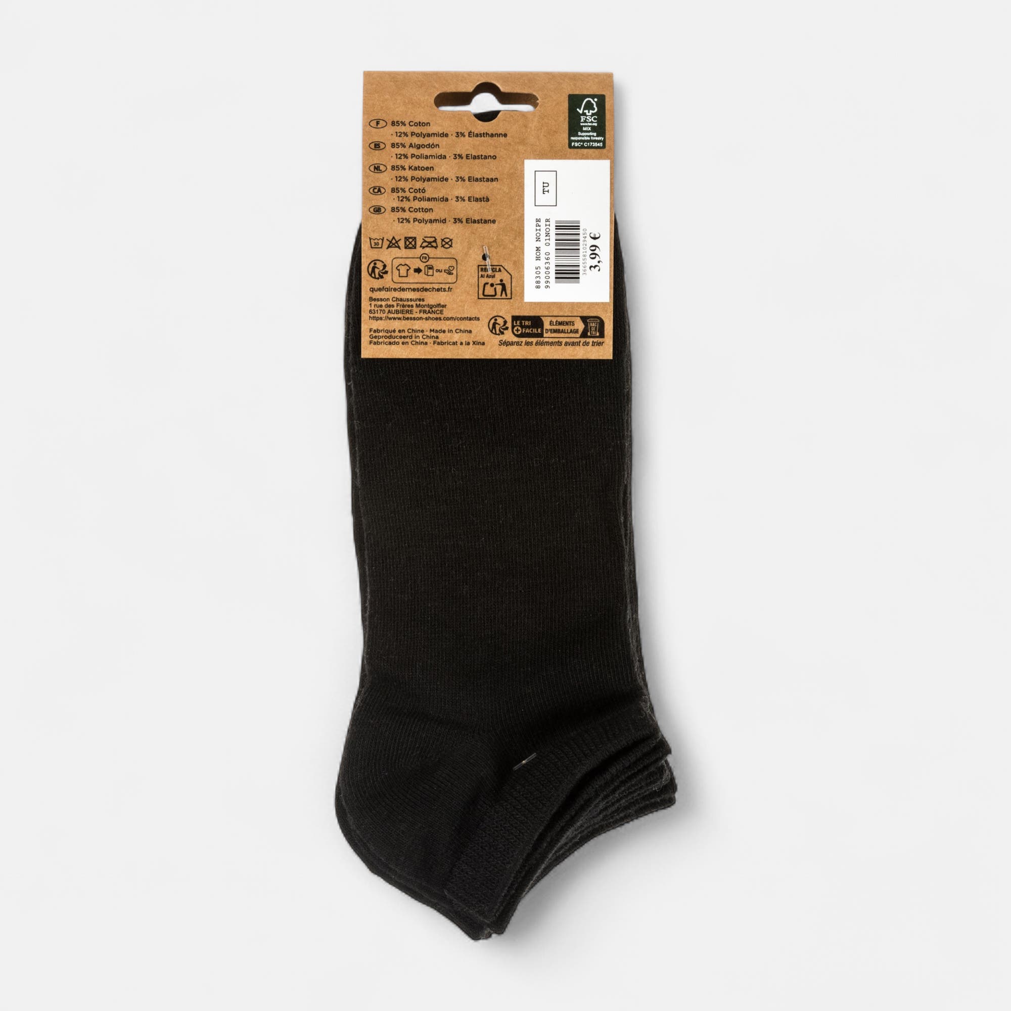 Chaussettes Homme noir