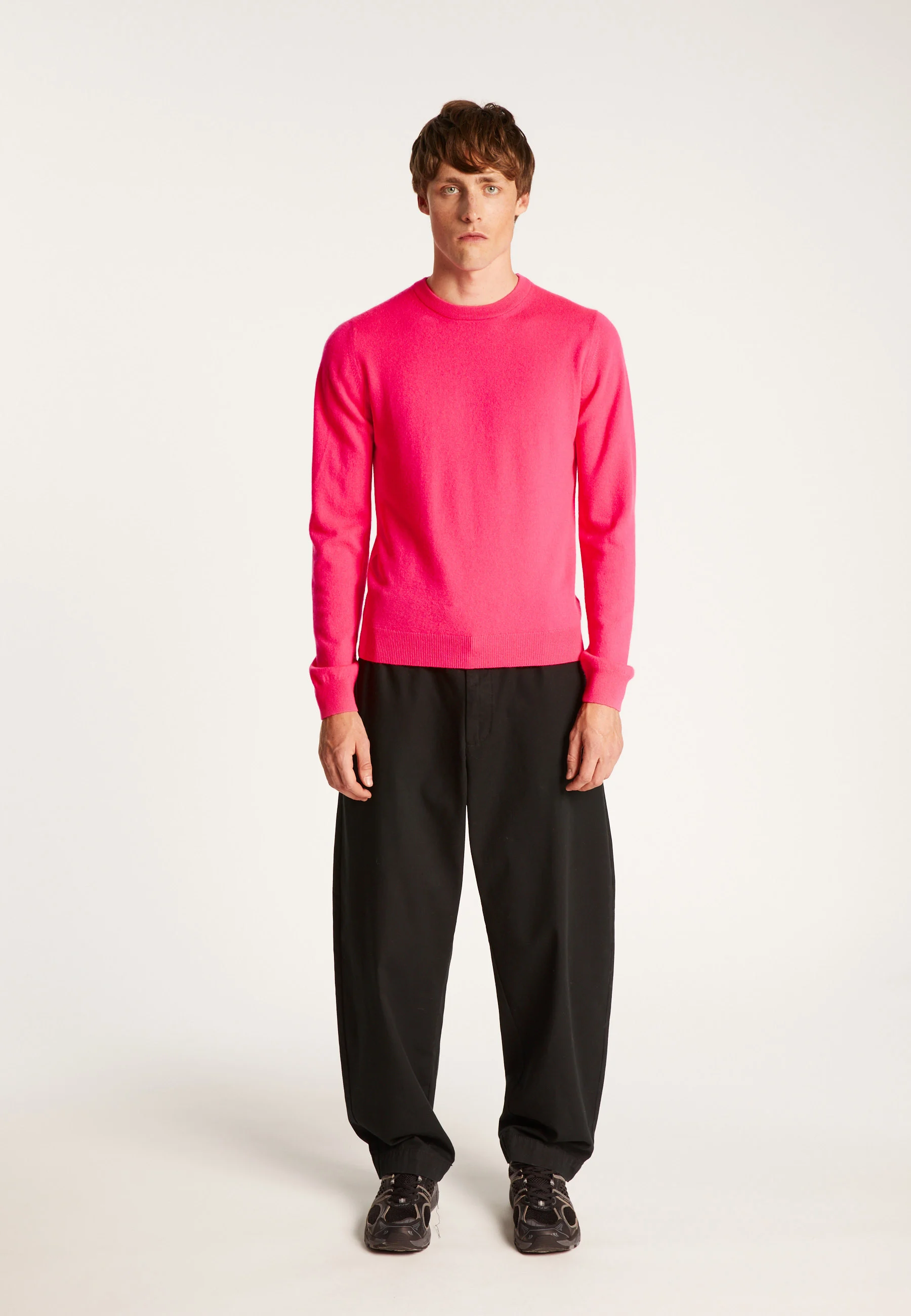EVAINAH24 - Pull col rond en cachemire | Rose