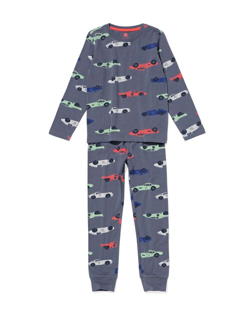 pyjama enfant voitures de course bleu