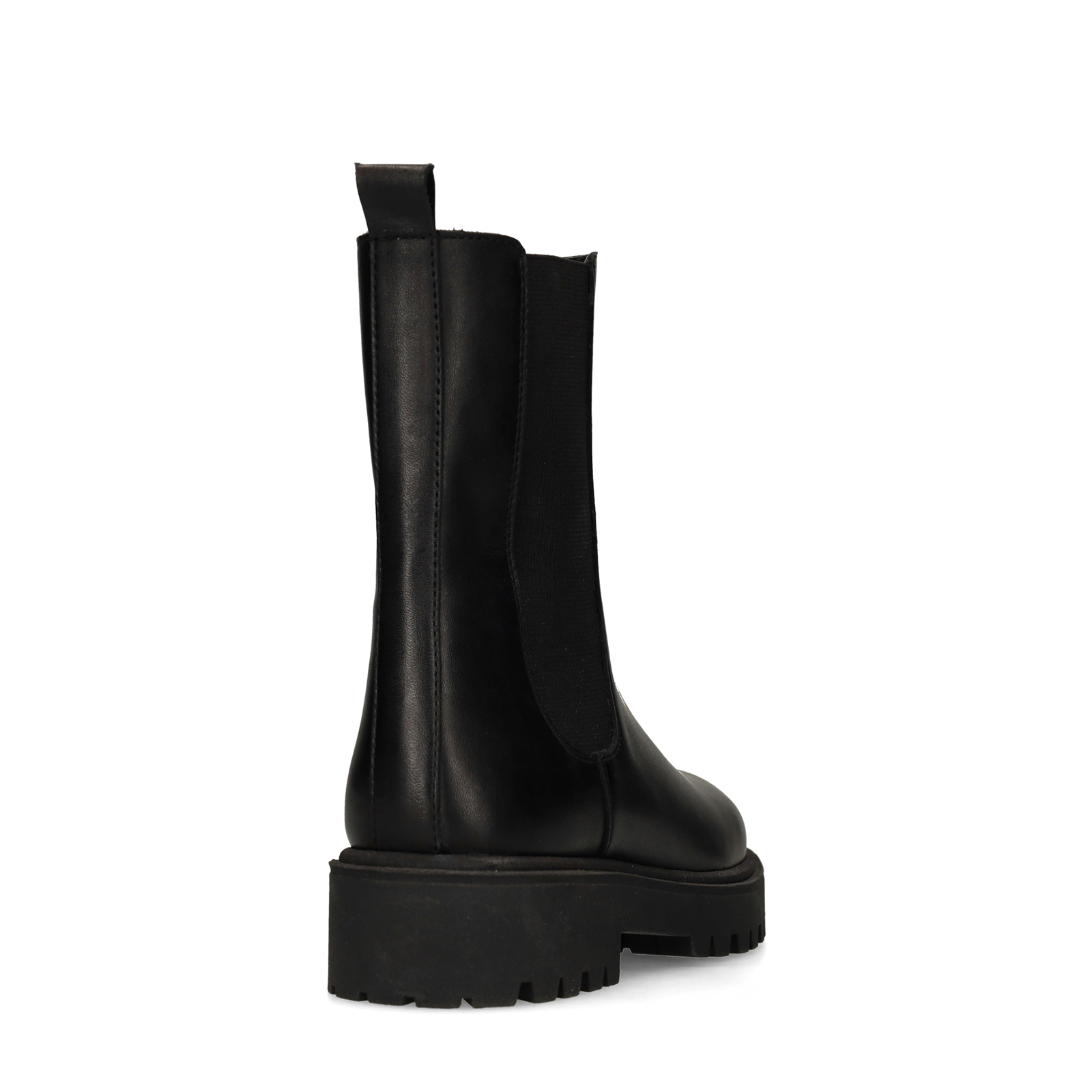 Zwarte leren chelsea boots