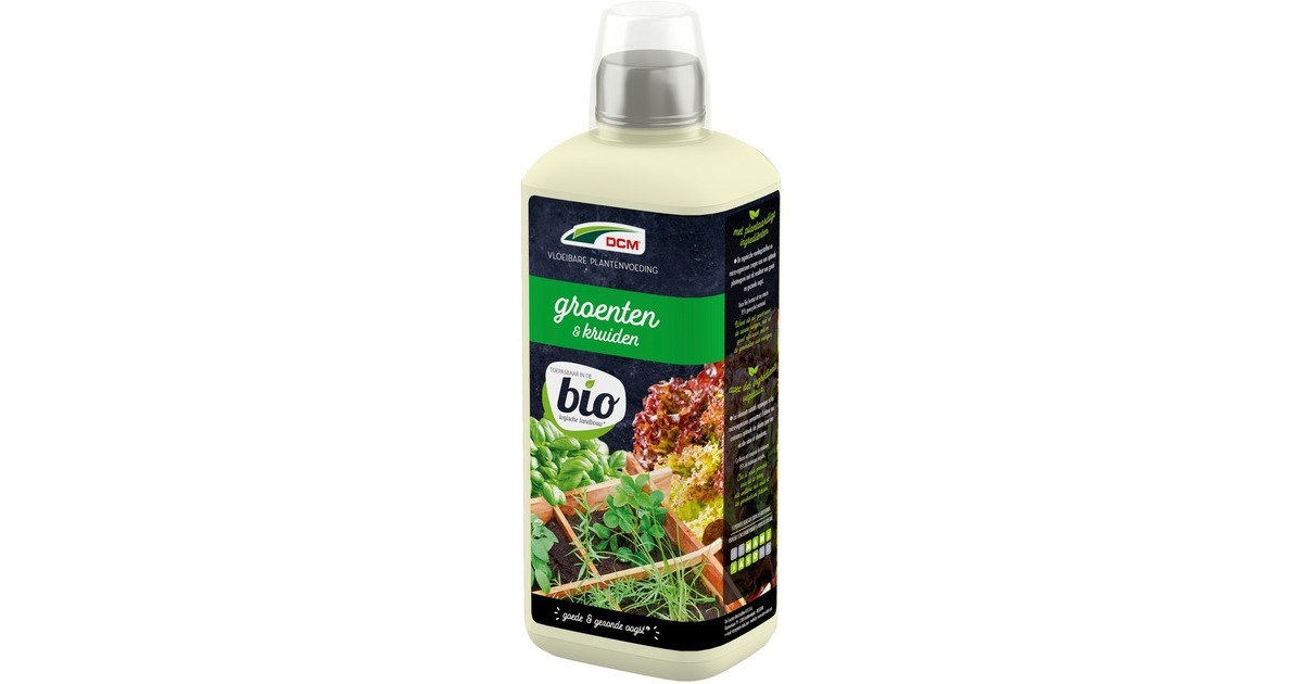 DCMVloeibare Plantenvoeding Groenten & Kruiden 0,8 L meststof