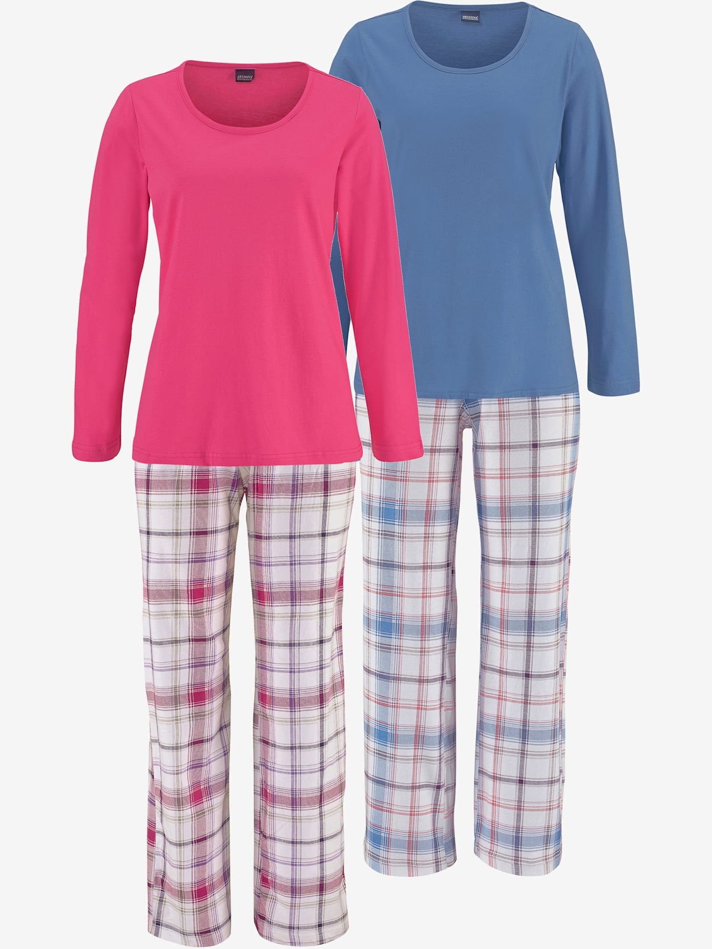 Lot de 2 pyjamas à carreaux