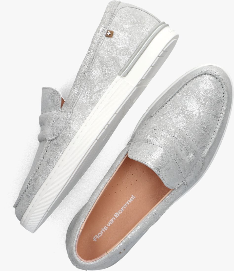FLORIS VAN BOMMEL zilveren floris van bommel loafers sfw-40046