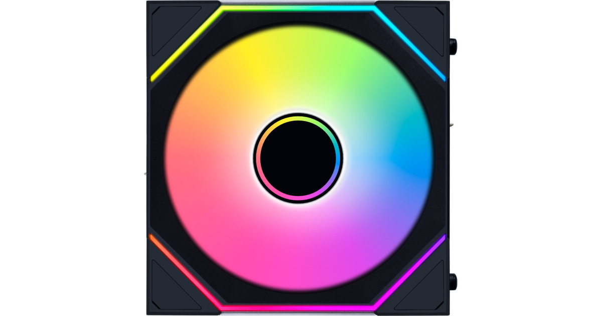 Lian LiUNI FAN SL-INFINITY 120 Wireless Reversed Blade RGB case fan  (Zwart, 120 x 122 x 25 mm, PWM)