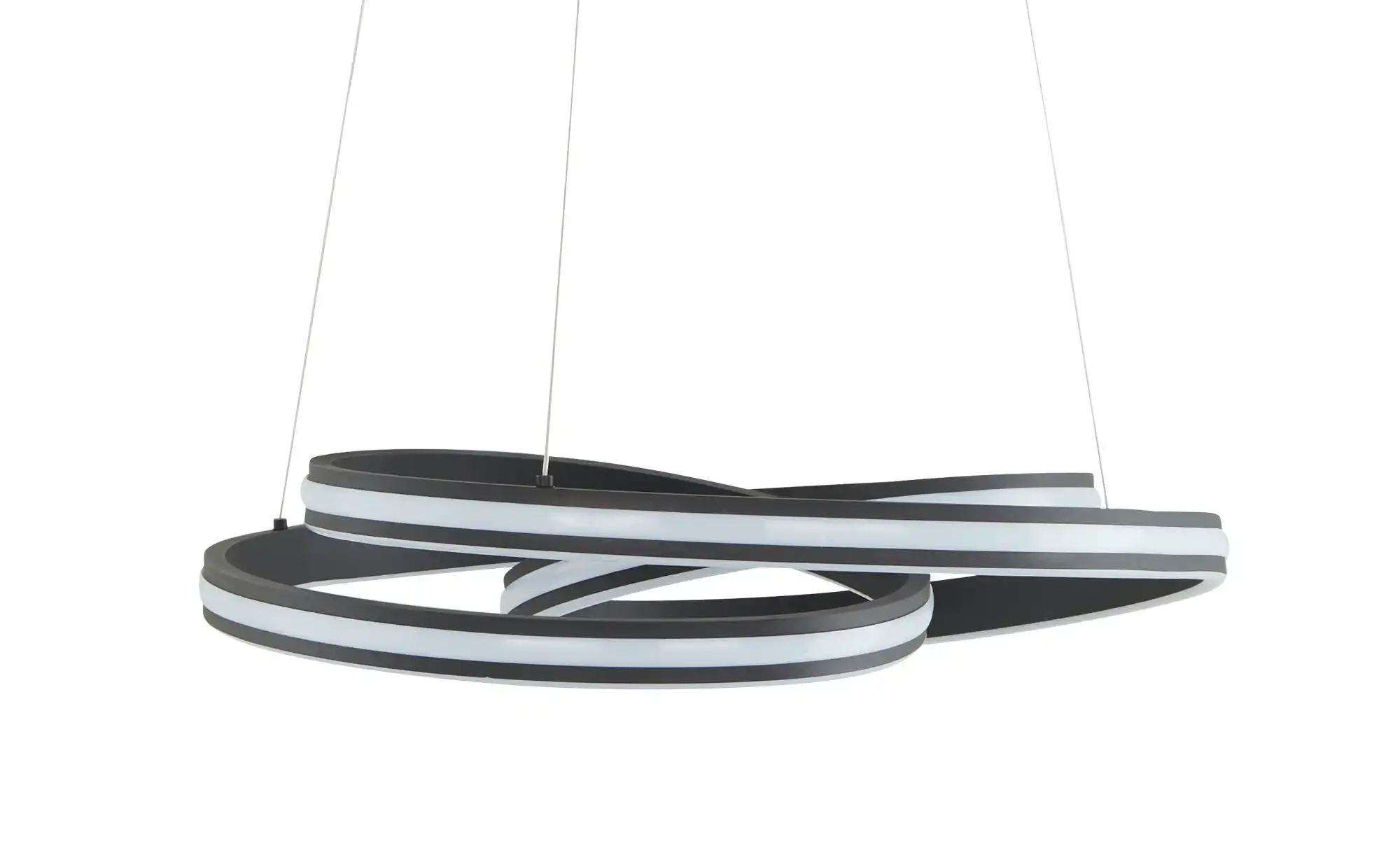 Trio LED-Pendelleuchte, schwarz ´gedreht´