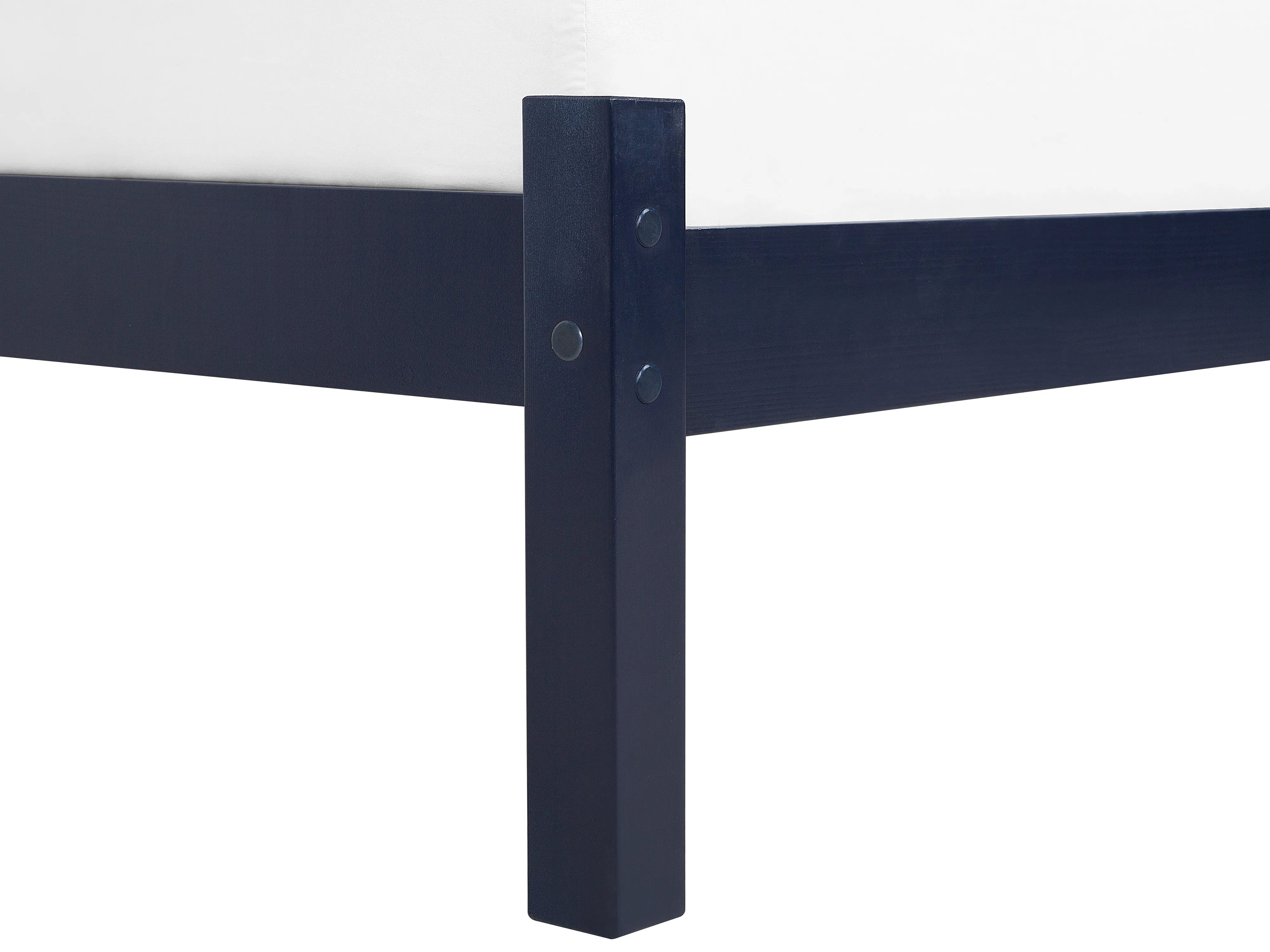 Bed Dennenhout FLORAC 140 x 200 cm Marineblauw