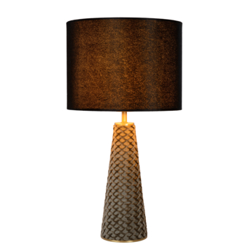 Lucide EXTRAVAGANZA VELVET tafellamp Ø 25 cm Zwart