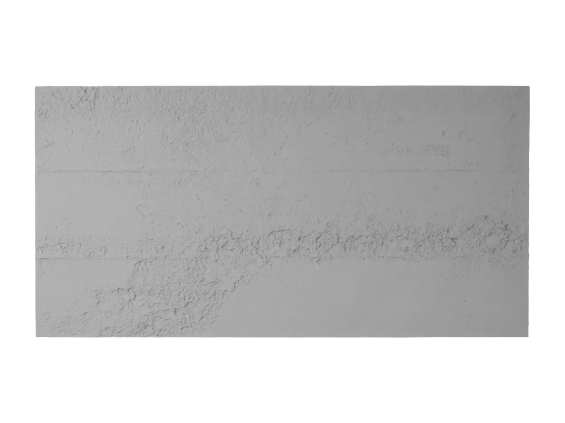 Malaisie - Lot de 4 panneaux muraux décoratifs 3D 120x60x1 cm effet béton PU Gris