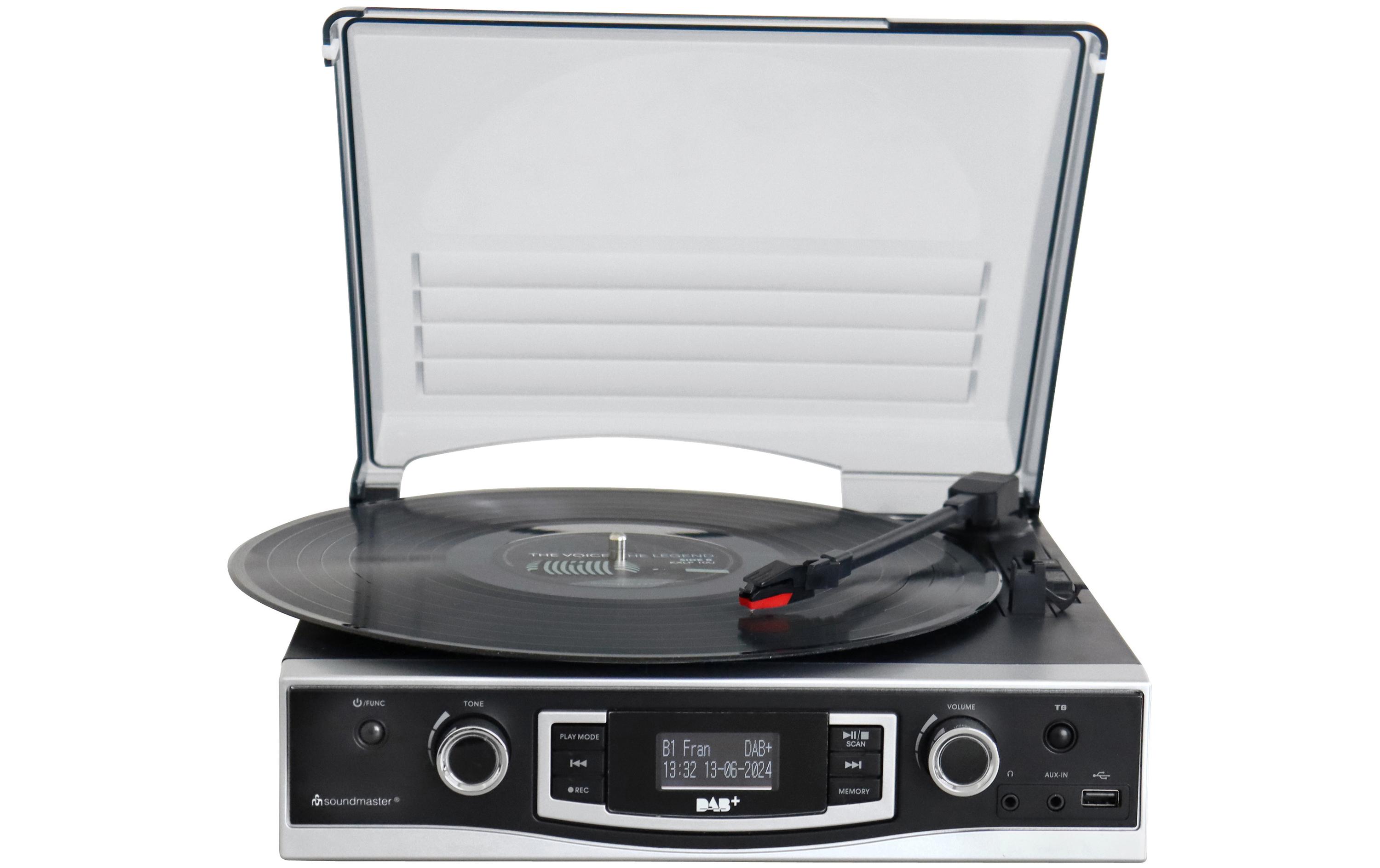 Plattenspieler PL590SW Schwarz<br>Plattenspieler mit DAB+/UKW Stereoradio und Encoding