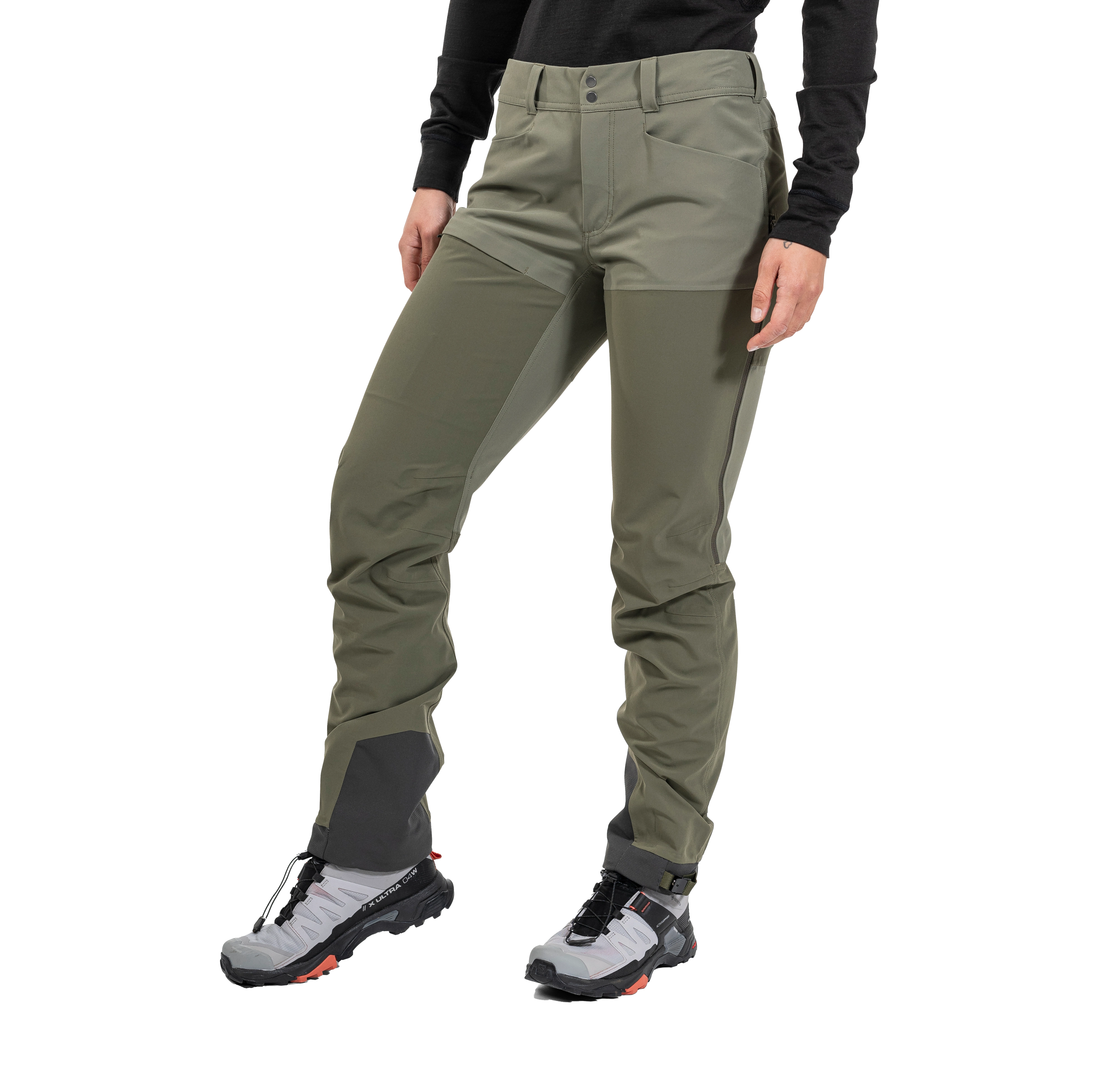 Bekkely Hybrid W Pants Dark Green Mud