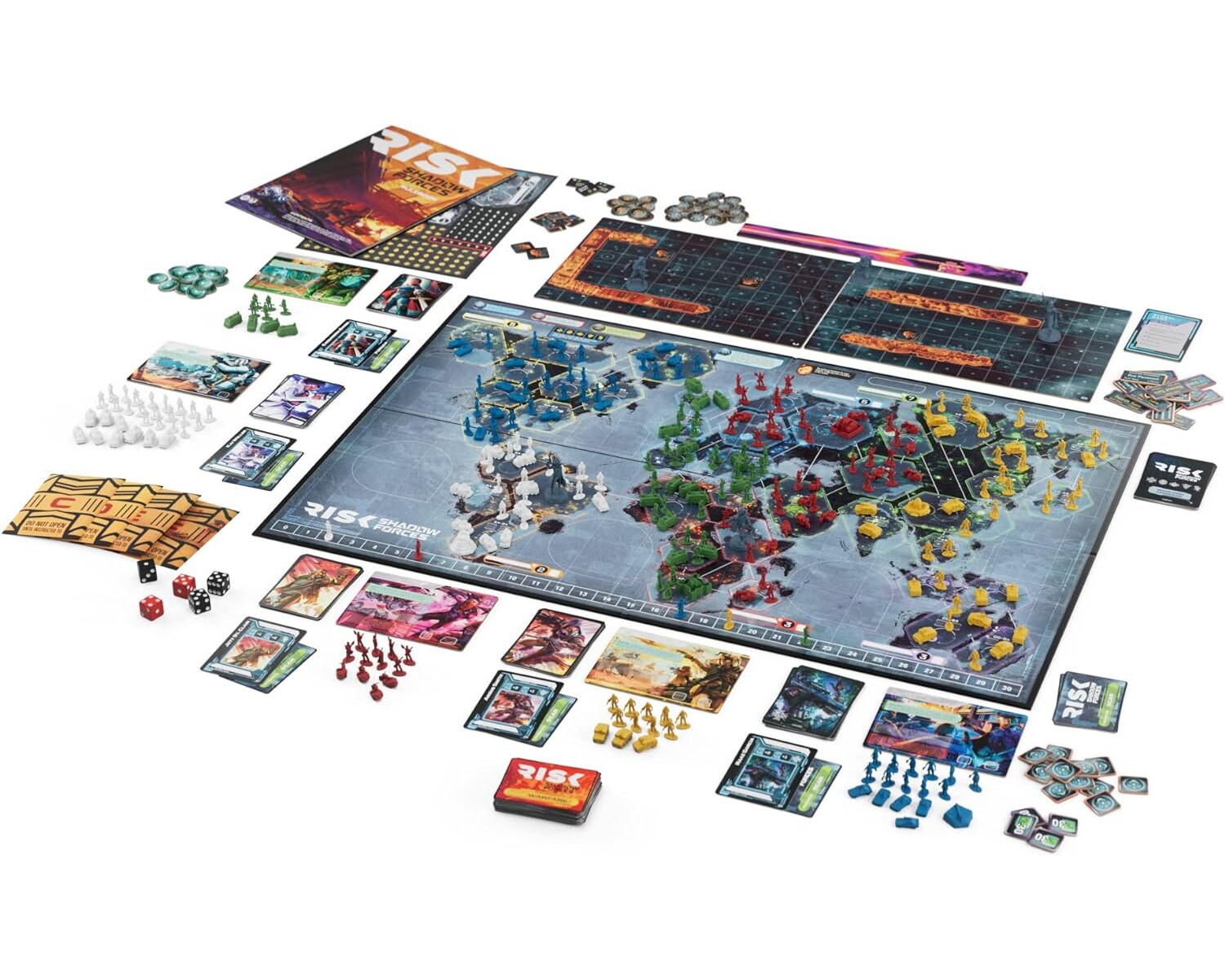 Hasbro - Risk Shadow Forces (englische Version) Brettspiel Strategiespiel Legacy Spiel Risiko