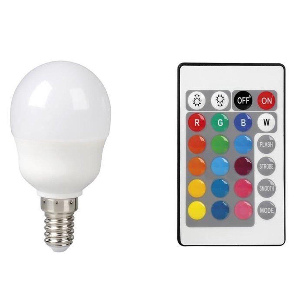 AMPOULE LED E14 REGLABLE AVEC TELECOMMANDE