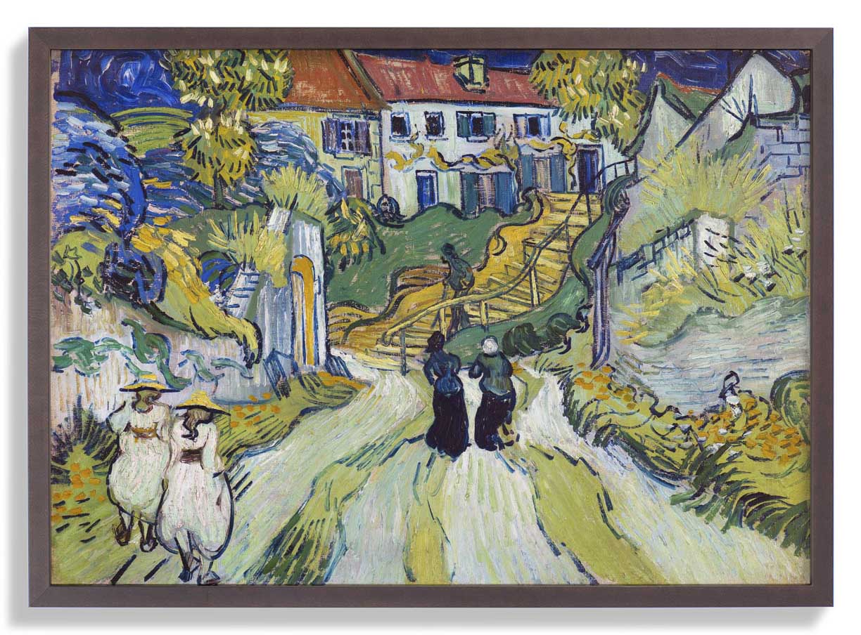 Die Treppe in Auvers von Van Gogh