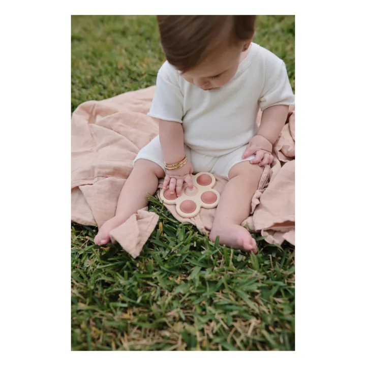 Mushie Jouet pop it en silicone | Rose