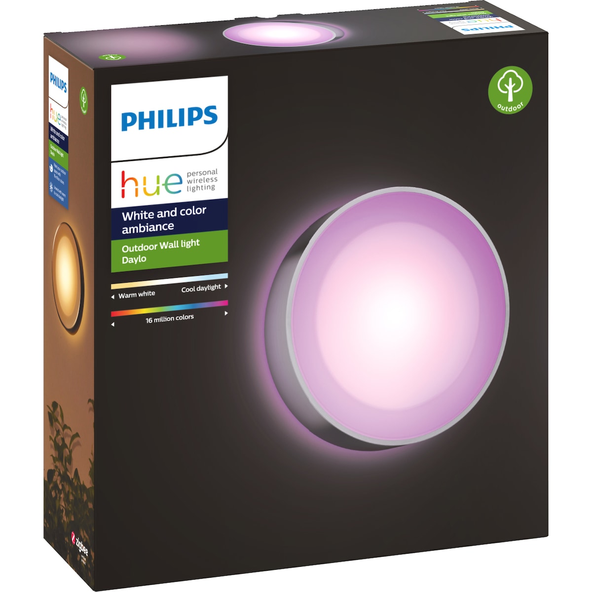 Philips Hue Daylo vegglampe 15W (inox)