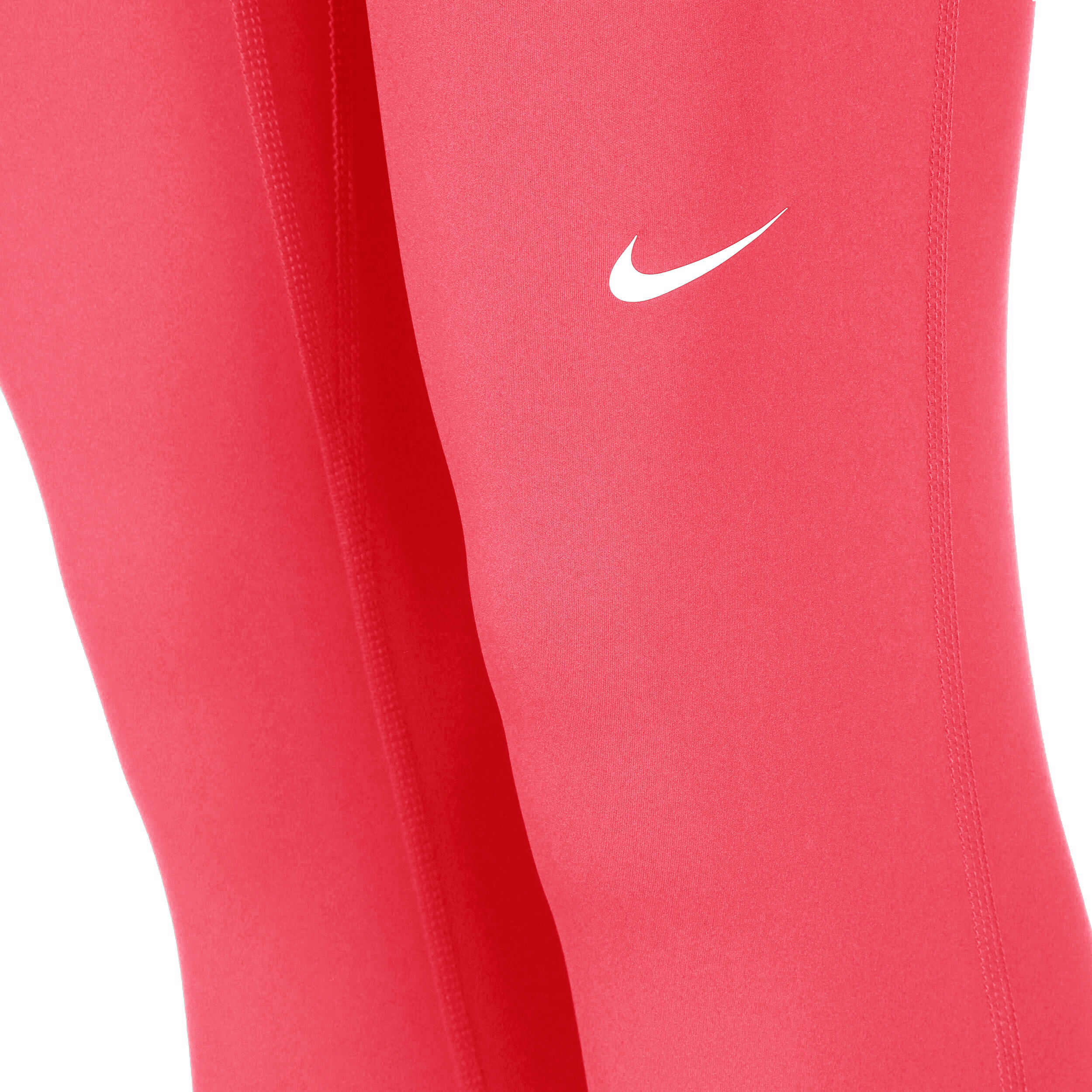 Nike Mid-Rise Mesh-Paneled Collant Tight Femmes - Pink , Blanc
