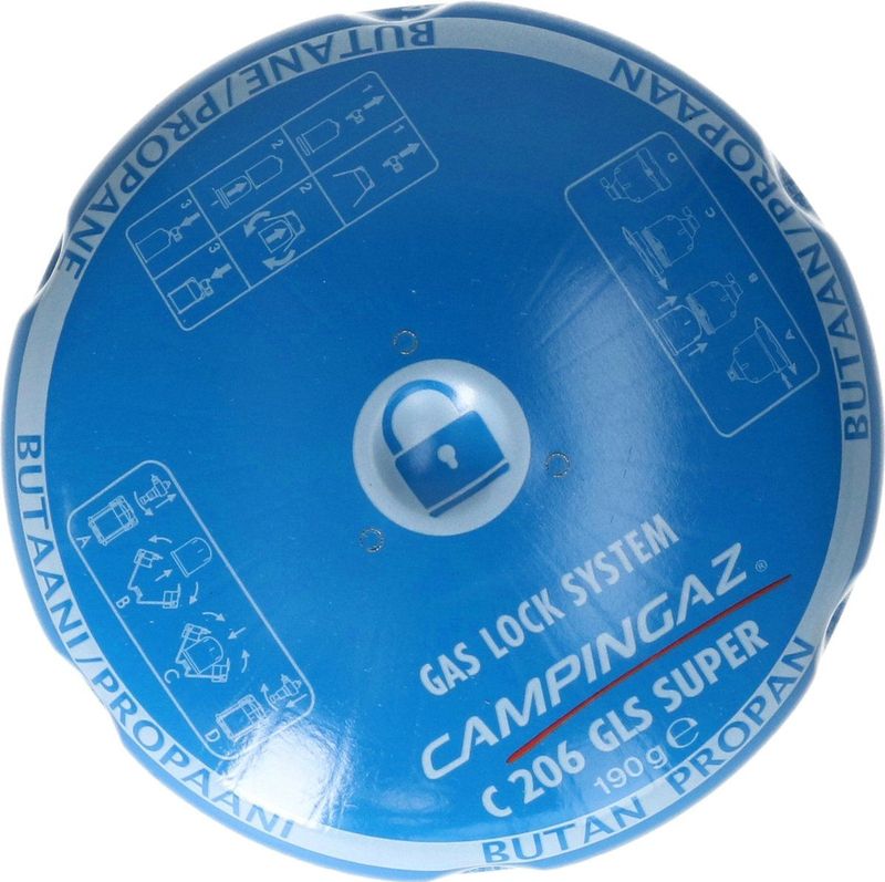 Campingaz Butaangaspatroon Blauw - 190 Gram - Voor Kookpit/Kookstel