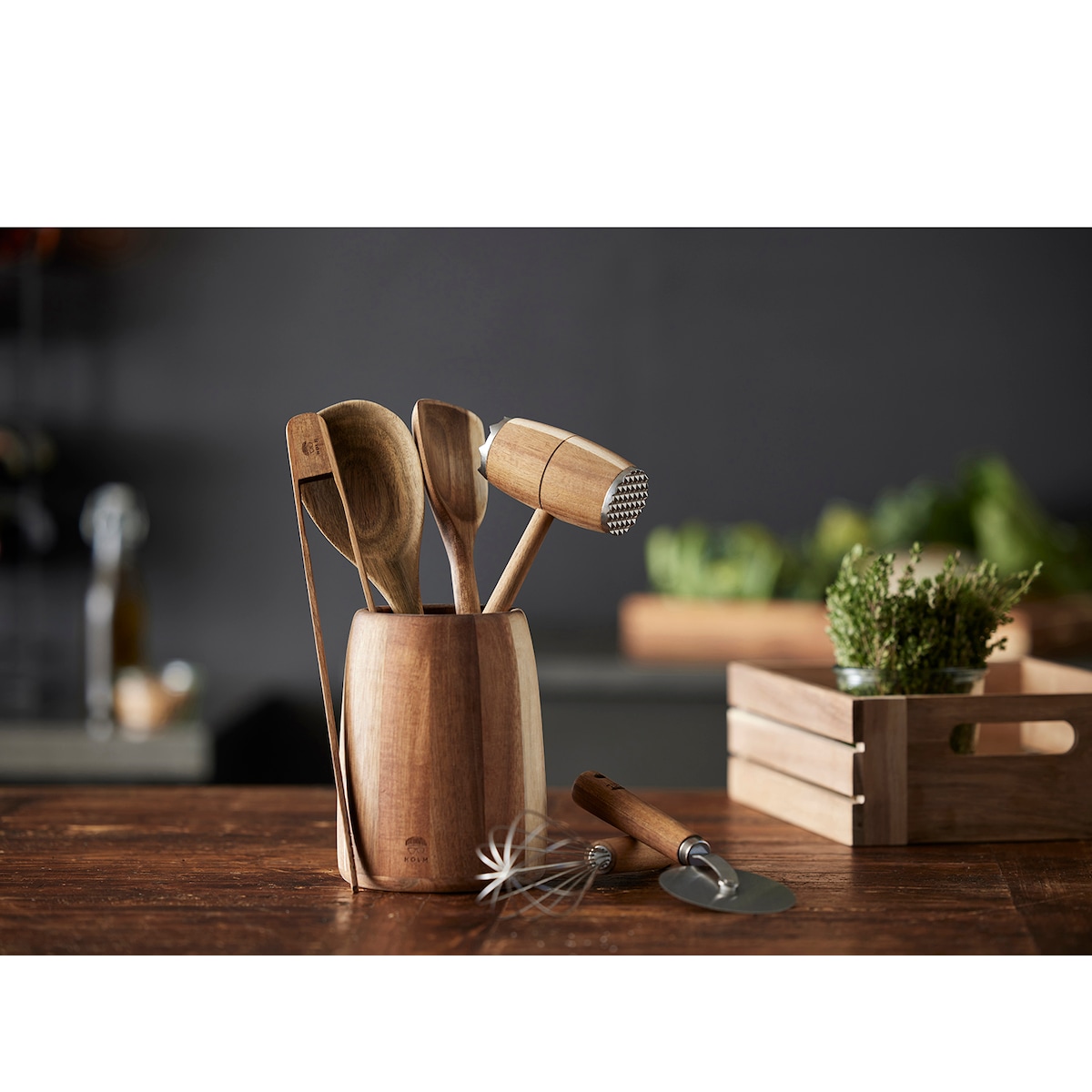 HOLM Kitchen tweezers 30.5 x 6.3 x 1.2 cm Nature