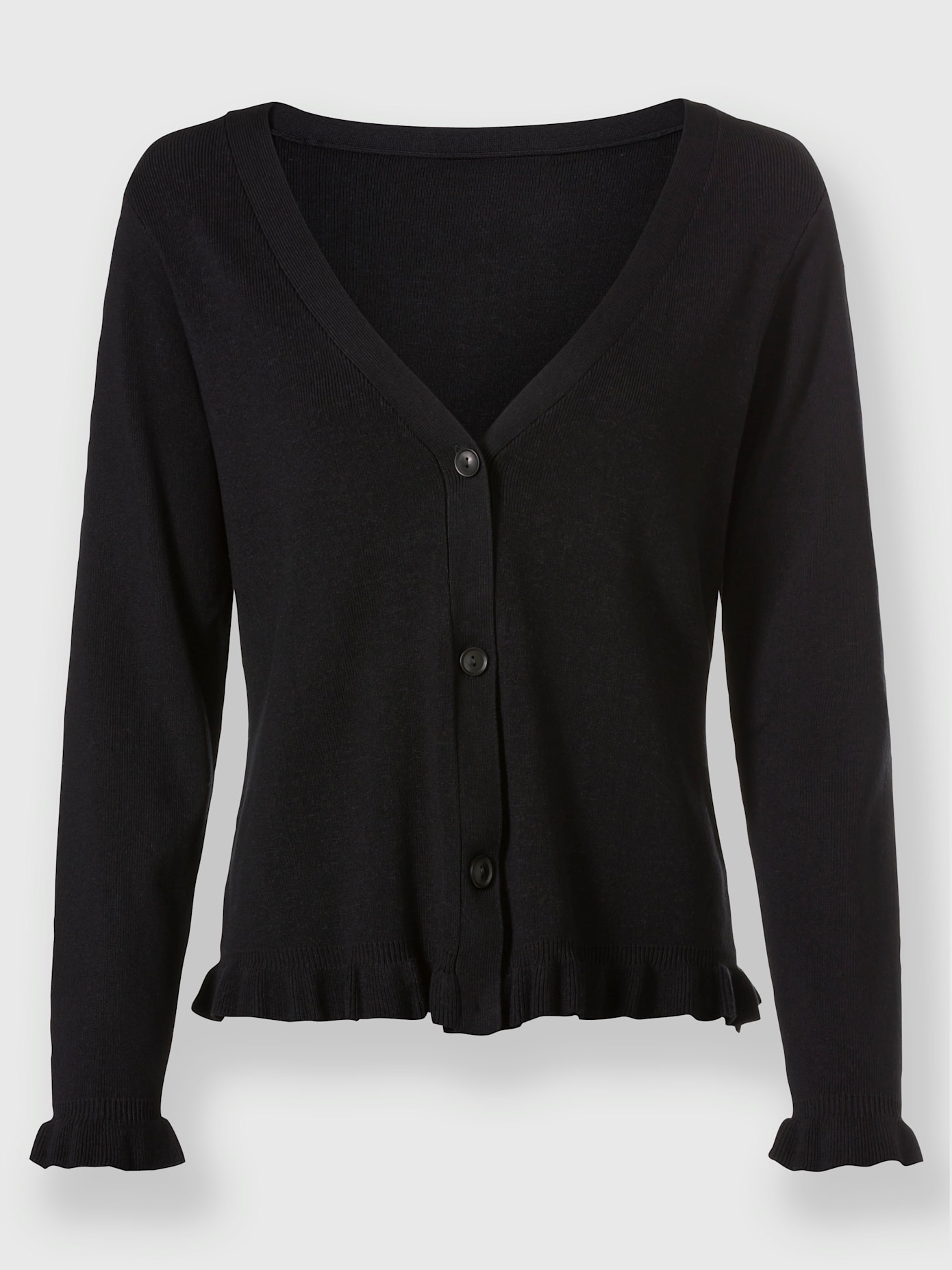 Veste en tricot volants fantaisie